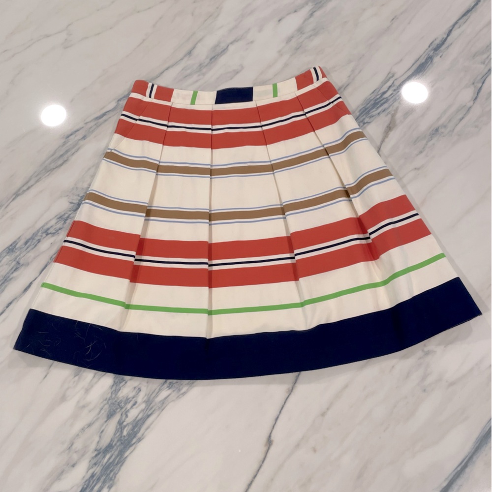 Lagi Nadeau Striped Multicolor A-Line Skirt Size 0.